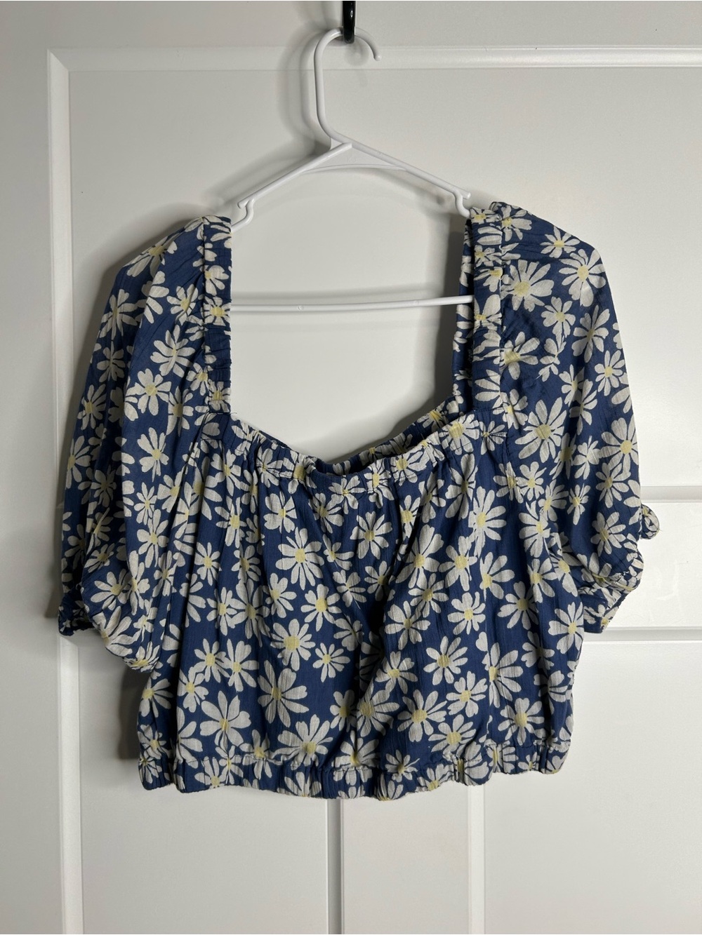 American Eagle Women’s XL Short Sleeve Crop Floral Y2K Cottage Core 3741